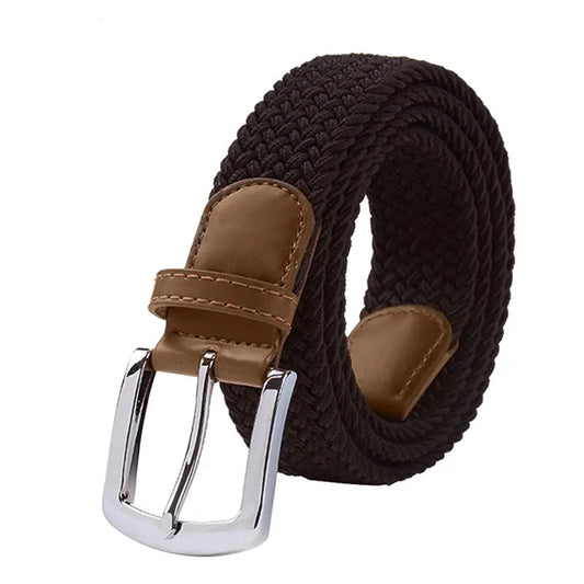 Metal Pin Buckle Elastic Belt