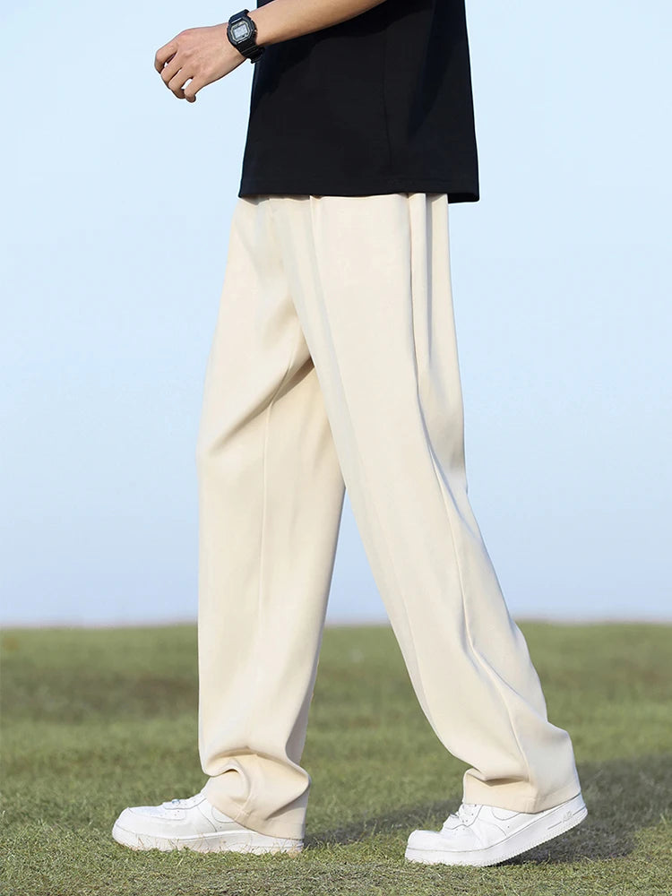 Light and Thin Elastic Waist Pants