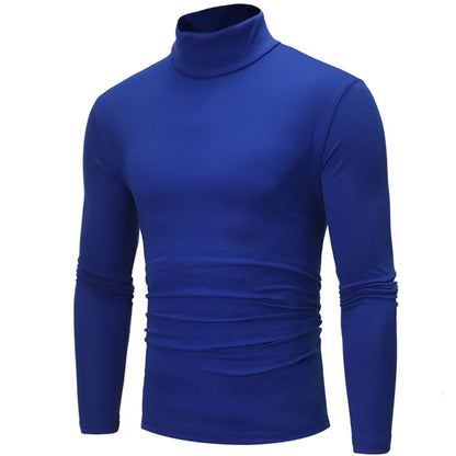 Slim Fit Polyester High Neck