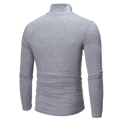 Slim Fit Polyester High Neck