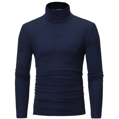 Slim Fit Polyester High Neck