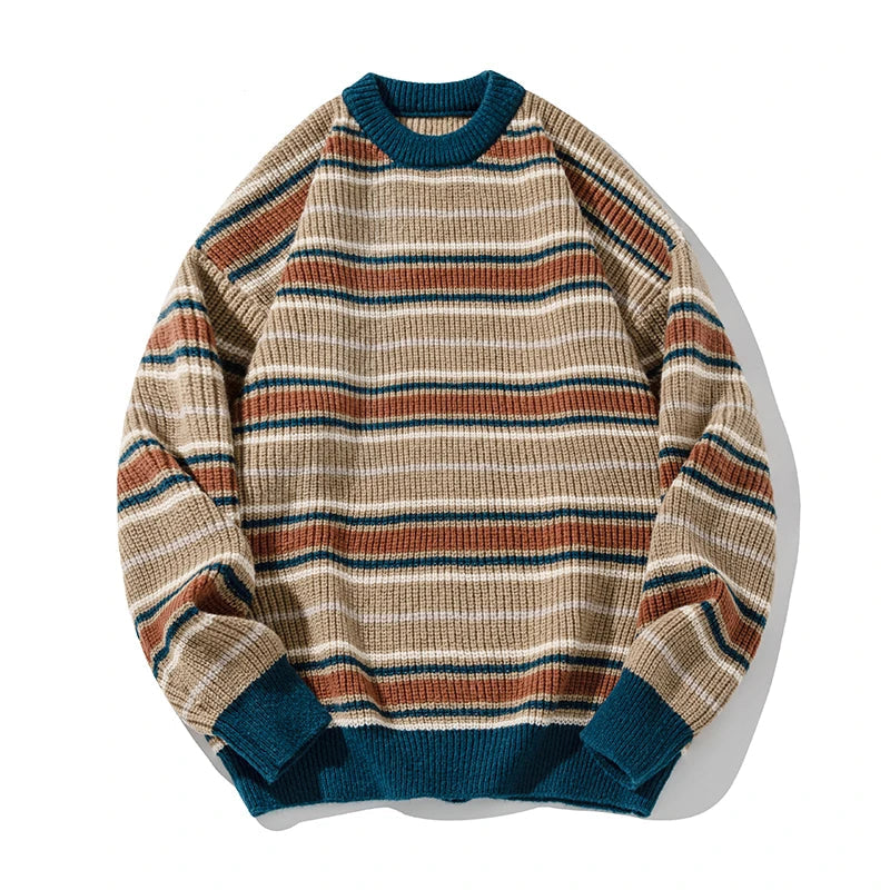 Vintage Striped Knit Sweater