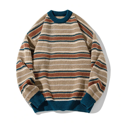 Vintage Striped Knit Sweater