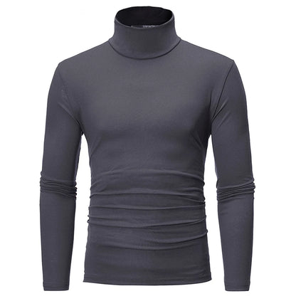 Slim Fit Polyester High Neck