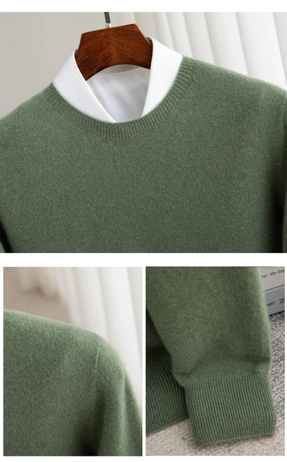 Thick Pullover Long-Sleeved Knitted Cashmere Sweater