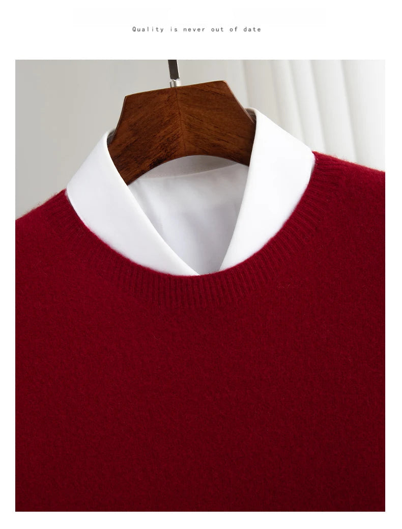 Thick Pullover Long-Sleeved Knitted Cashmere Sweater