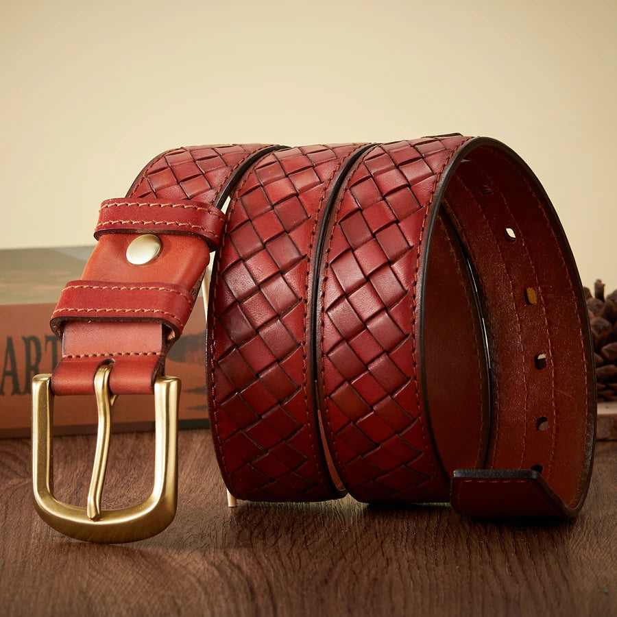 Ceinture en cuir véritable