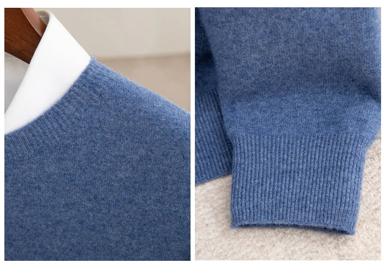 Thick Pullover Long-Sleeved Knitted Cashmere Sweater