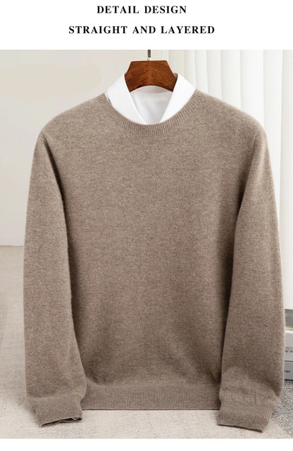 Thick Pullover Long-Sleeved Knitted Cashmere Sweater