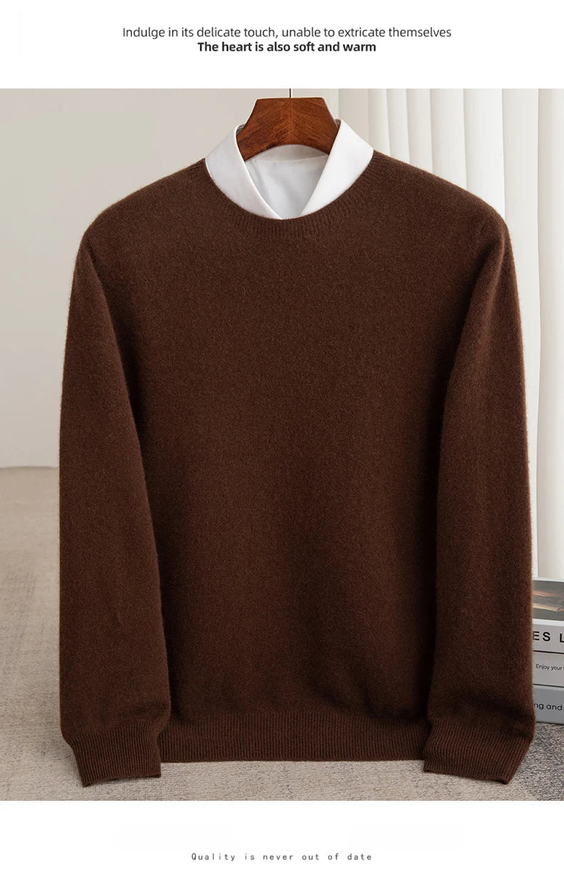 Thick Pullover Long-Sleeved Knitted Cashmere Sweater