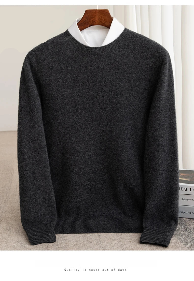 Thick Pullover Long-Sleeved Knitted Cashmere Sweater