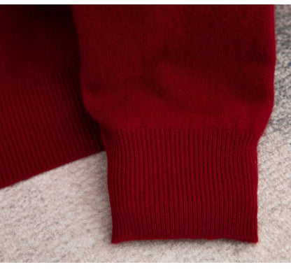 Thick Pullover Long-Sleeved Knitted Cashmere Sweater