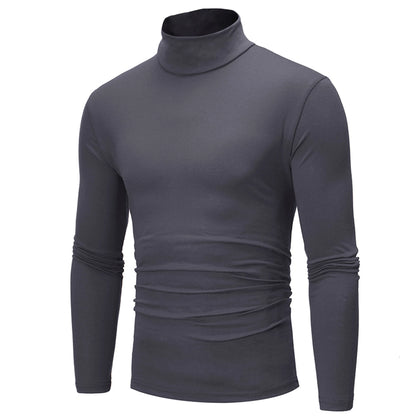 Slim Fit Polyester High Neck