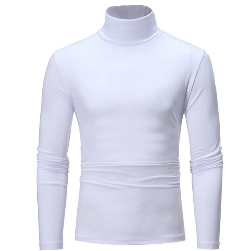 Slim Fit Polyester High Neck