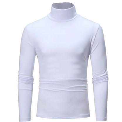 Slim Fit Polyester High Neck